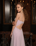 Elegant A-Line Sweetheart Spaghetti Straps Glitter Long Evening Dress