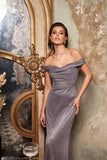 Mermaid Off The Shoulder Glitter Long Evening Dress