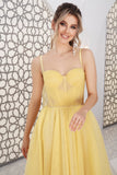 Sexy A-Line Sweetheart Spaghetti Straps Tulle Short Evening Dress