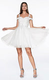 Lace Appliques Short Homecoming Dress Sweetheart Mini Prom Dress