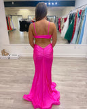 Sexy Sweetheart Mermaid Long Homecoming Dress Backless Prom Dress