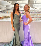 Elegant Sweetheart Mermaid Long Evening Dress Sexy Backless Prom Dress