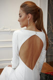 Chic Mermaid Sweetheart Wedding Dress Long Sleeves Beading Bridal Gowns
