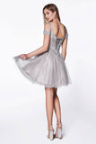 Lace Appliques Short Homecoming Dress Sweetheart Mini Prom Dress