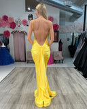 Simple Sweetheart Mermaid Long Homecoming Dress Backless Prom Dress