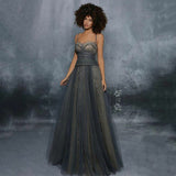 A-Line Lace And Tulle Sweetheart Prom Dress