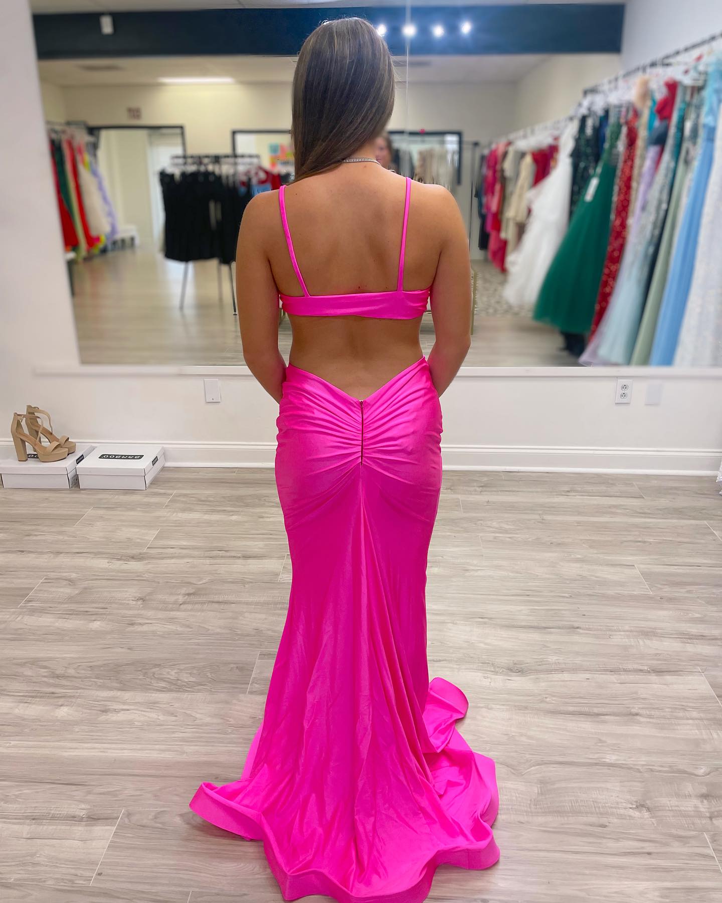 white christmas dresses Light Blue Homecoming Dresses,Backless Homecoming Dress,Elegant Homecoming Dress,HC00115, US16W / Burgundy main image 1