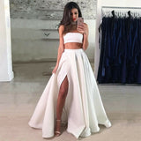 Two Pieces Fashion Prom Dresses 2021